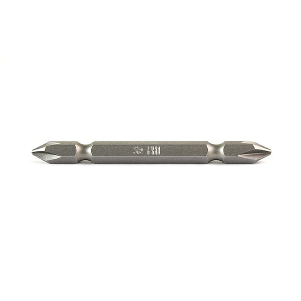 Superior Steel 1# Phillips Double End Screwdriver Bits - 3 Inch Long, PK 25 Pack - SP301D-25B