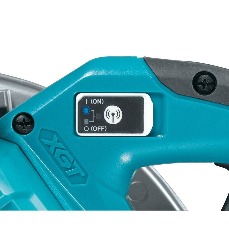 Sierra circular inalámbrica sin escobillas Makita 40V Max XGT de 7-1/4 pulgadas, kit con capacidad de AWS (4.0Ah) - GSH01M1