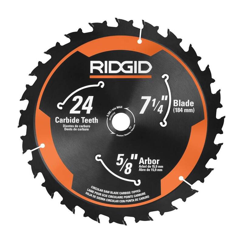 Sierra circular inalámbrica RIDGID 18V Brushless de 7-1/4 pulgadas con batería de salida máxima MAX de 4.0 Ah y cargador - R8657KN.