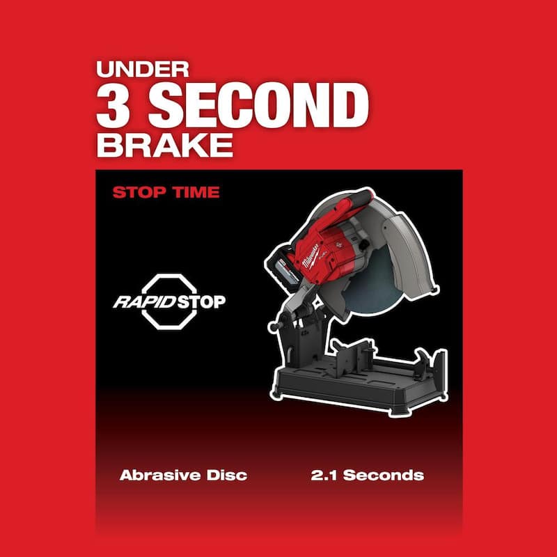 Milwaukee M18 FUEL 18-Volt Lithium-Ion Brushless Cordless 14 in. Sierra de corte abrasivo sin cable (herramienta solamente) - 2990-20