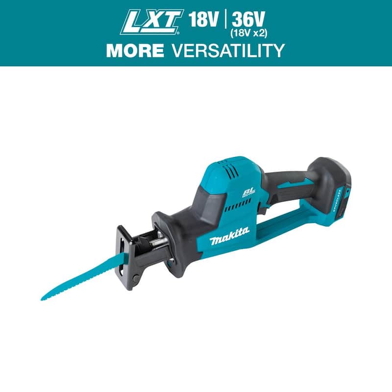 Sierra reciproca compacta inalámbrica sin escobillas de litio de 18V LXT de Makita (herramienta solamente) - XRJ08Z