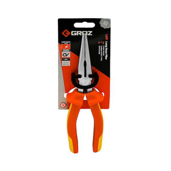 Groz Long Nose Pliers, CV Steel - 31542