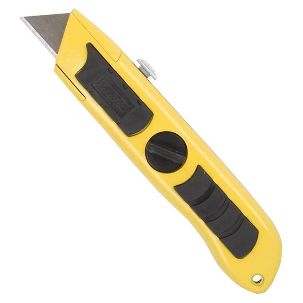 Vulcan Utility Knife, 2-1/4 in L Blade, 3/4 in W Blade, Carbon Steel Blade, Non-Slip Grip Handle - K2022