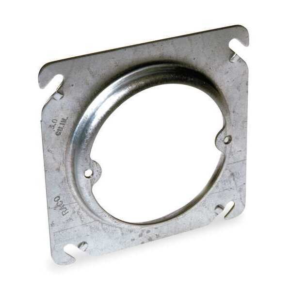Raco Plaster Ring, 1 Gang, Galvanized Zinc, Fixture Cover Box Type - 756