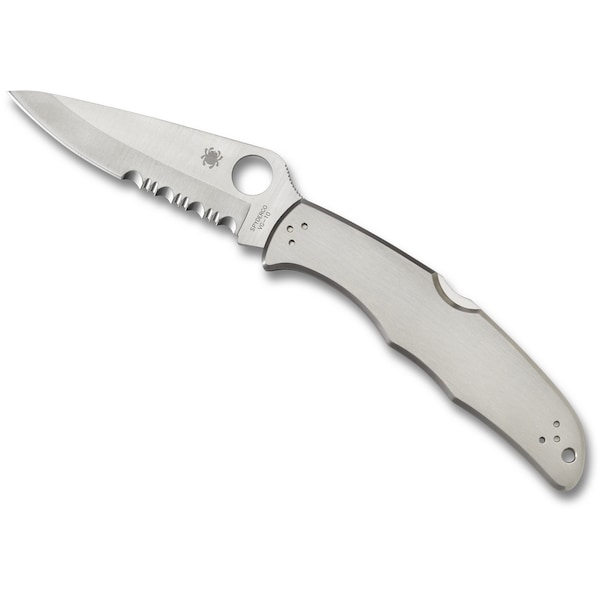 Spyderco 2024 Spyderco Endura 4 Stainless Combo - SPY-C10PS