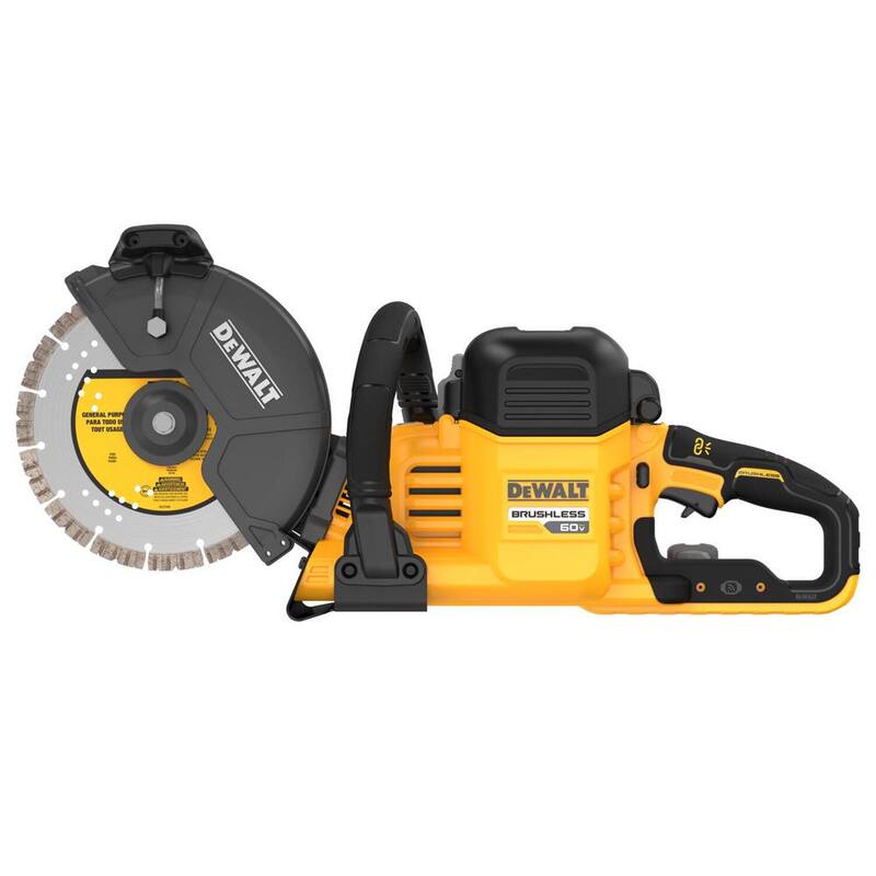 Sierras ingleteadoras para cortar Dewalt FLEXVOLT 60V MAX inalámbrica de 9 pulgadas y (2) baterías FLEXVOLT 9.0 Ah - DCS692X2