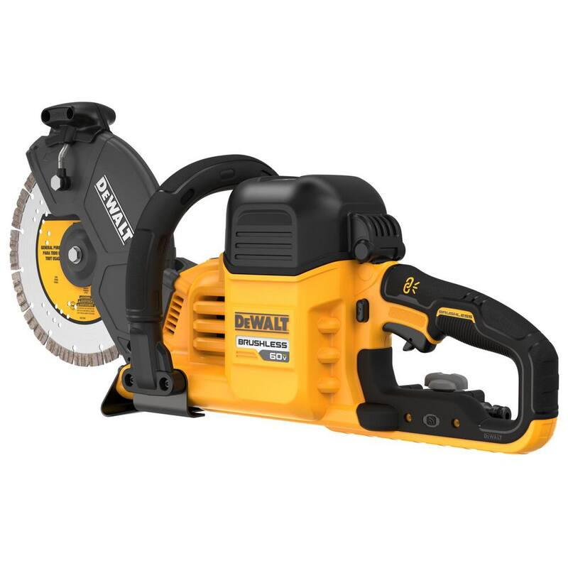 Sierras ingleteadoras para cortar Dewalt FLEXVOLT 60V MAX inalámbrica de 9 pulgadas y (2) baterías FLEXVOLT 9.0 Ah - DCS692X2