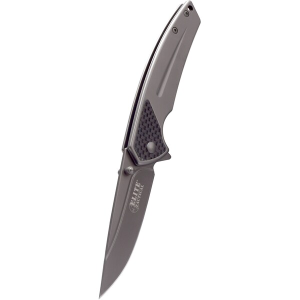 Master Cutlery 2018 Master Assist Fldr, 3.25In Gry Ti Bld, Gry Ti Ss Hndl, W/ Pc - MAS-ET-A1006