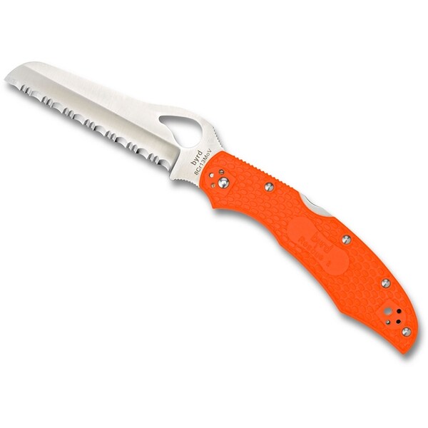 Spyderco 2024 Spyderco Cara Cara 2 Rescue Lightweight Orange Serrated - SPY-BY17SOR2
