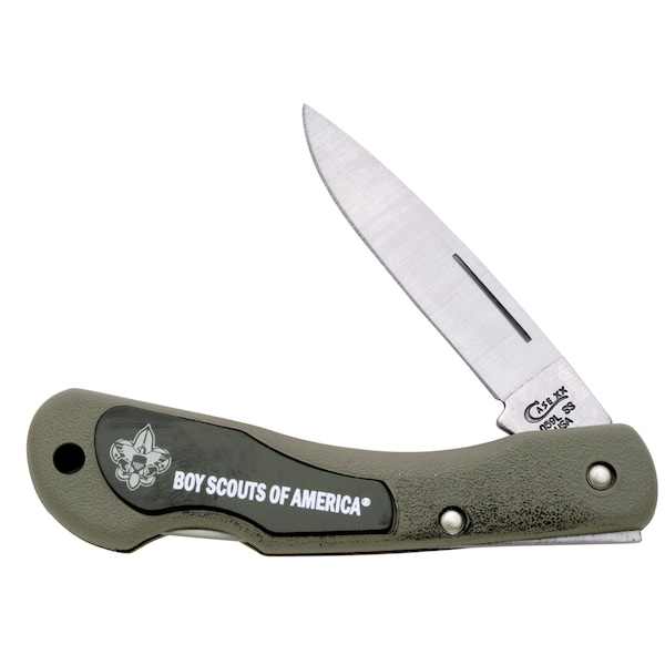 Case Cutlery 2023 Case Bsa Lightweight Olive Green Synthetic Mini Blackhorn Lt1059L Ss Clam Shell - CAS-08033