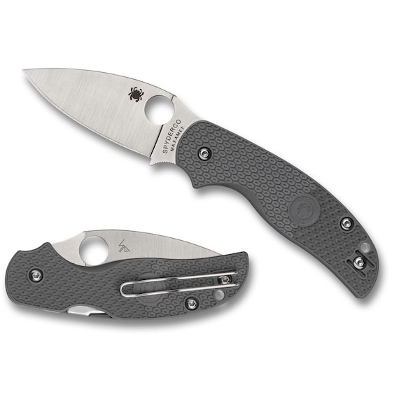 Spyderco 2024 Spyderco Reveal 14, Sage 5 Gray Lightweight Maxamet Alzheimer'S, Plain Edge - SPY-C123PGY