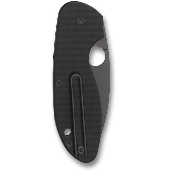 Spyderco 2024 Spyderco Efficient G-10 Black Black Blade Plain - SPY-C216GPBBK
