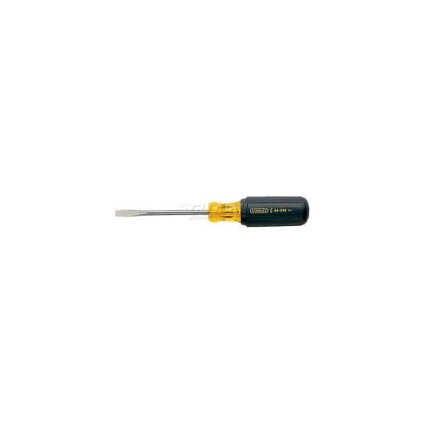 Stanley Stanley 66-090 Vinyl Grip Standard Slotted Tip Screwdriver 1/4" x 4" - 66-090