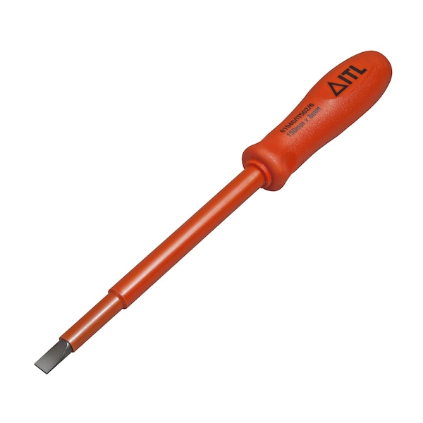 Itl 1000v Insulated Slotted Screwdriver 6 x 5/16 x 3/64 - Slim Shank - 01950
