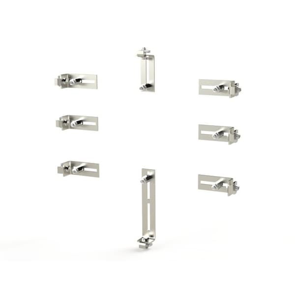 Saginaw Control & Engineering Panel Support, 12 in. H x 7 in. W x 2 in. L, Steel - SCE-FSPS8