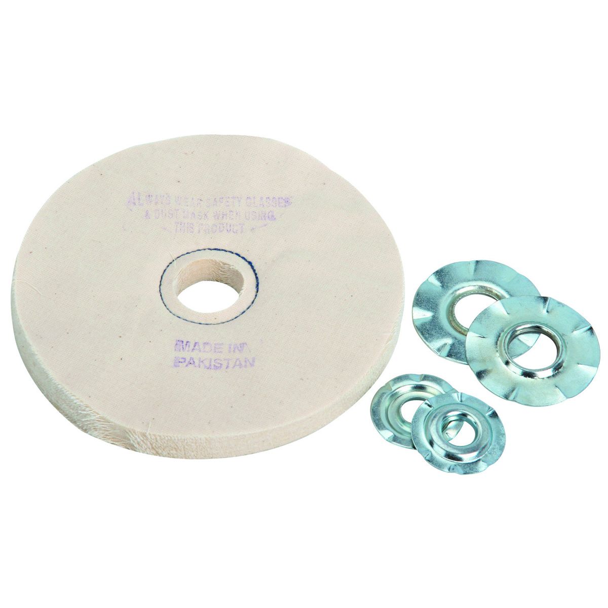 Rueda suelta para pulido de algodón de 6 pulgadas Warrior - 69699.