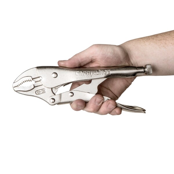Capri Tools Klinge 10 in Curved Jaw Locking Pliers with Wire Cutter - CP11121