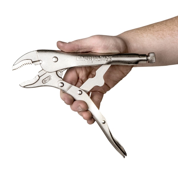 Capri Tools Klinge 7 in Curved Jaw Locking Pliers with Wire Cutter - CP11122