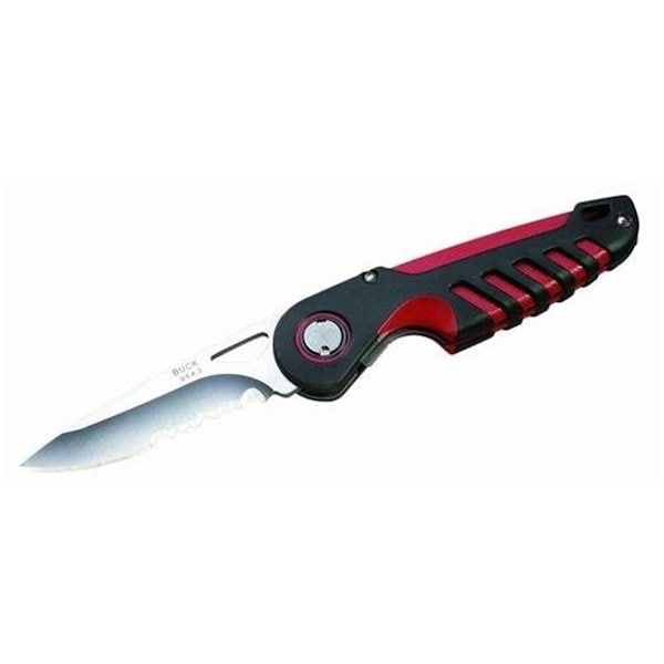 Buck Knives 281 Serrated Folding Utility Pocket Knife - BUC0281RDX