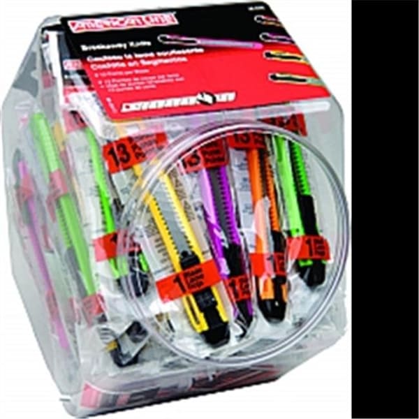 American Safety Razor American Safety Razor 66-0455 Neon Breakaway Knife Bucket   Pack of 75 - 24500664555