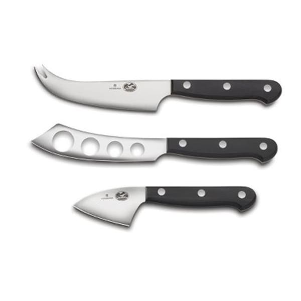 Swiss Arms Swiss Army Brands VIC-6.8632.06 2019 Victorinox Specialty Knives & Tools Cheese Sets; Black - 3 Piece - VIC-6.8632.06