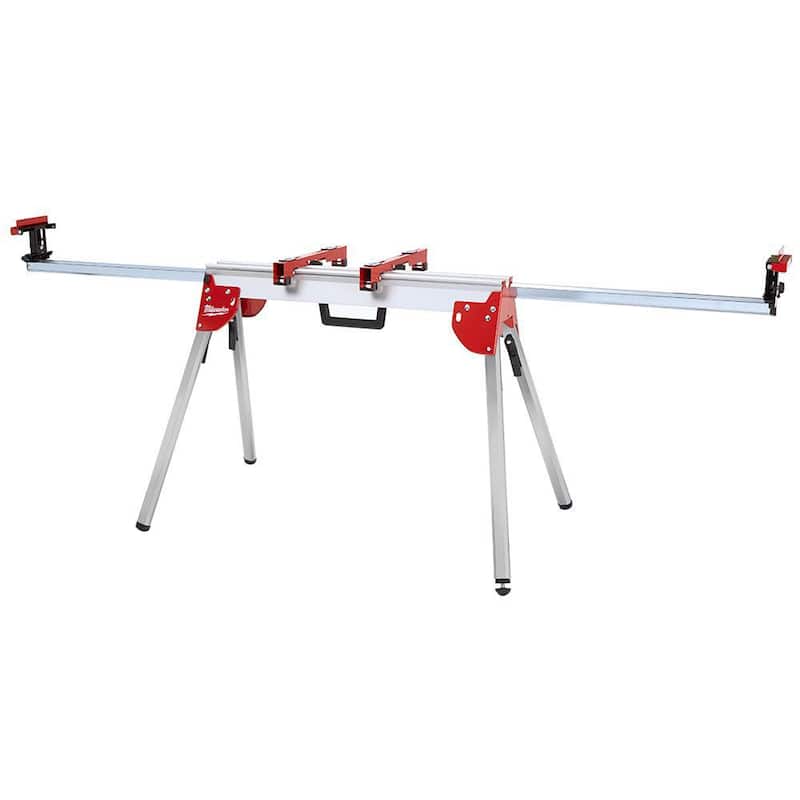 Sierra ingleteadora compuesta deslizante de bisel dual inalámbrica Milwaukee M18 FUEL de 18V de ion de litio sin escobillas de 7-1/4 in. con base (sólo herramienta) - 2733-20-48-08-0551.