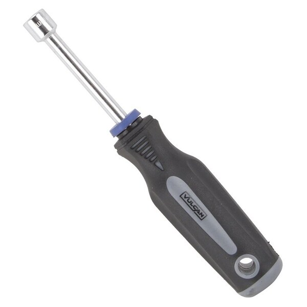 Vulcan Nut Driver, 10 mm Drive, 7 in OAL, Cushion-Grip Handle, Gray and Black Handle, 3 in L Shank - MC-SD42