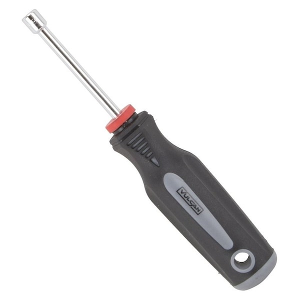 Vulcan Nut Driver, 6 mm Drive, 7 in OAL, Cushion-Grip Handle, Gray and Black Handle, 3 in L Shank - MC-SD38