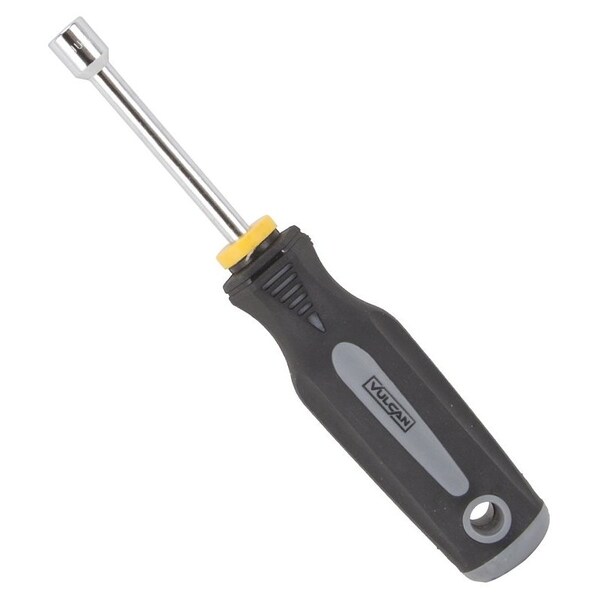 Vulcan Nut Driver, 8 mm Drive, 7 in OAL, Cushion-Grip Handle, Gray and Black Handle, 3 in L Shank - MC-SD40
