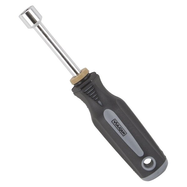 Vulcan Nut Driver, 11 mm Drive, 7 in OAL, Cushion-Grip Handle, Gray and Black Handle, 3 in L Shank - MC-SD43