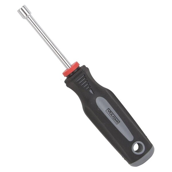 Vulcan Nut Driver, 1/4 in Drive, 7 in OAL, Cushion-Grip Handle, Gray and Black Handle, 3 in L Shank - MC-SD32