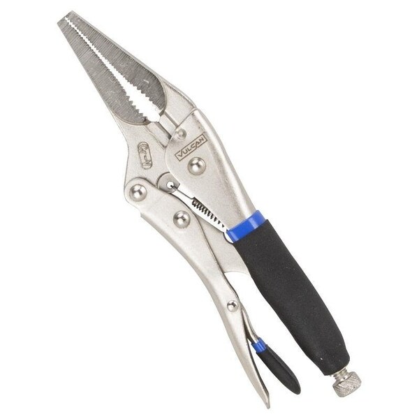 Vulcan Locking Plier, 9 in OAL, 2-3/4 in Jaw Opening, Black Handle, Comfort-Grip Handle, 1-1/4 in W Jaw - JL-NP025