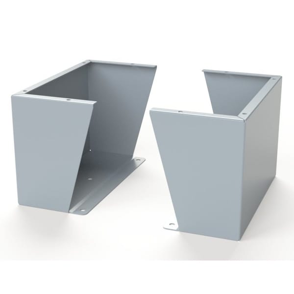 Saginaw Control & Engineering Floor Stand Kit, 12 in. H x 18 in. W x 9.12 in. L, Carbon Steel, 1 PR - SCE-FK1218
