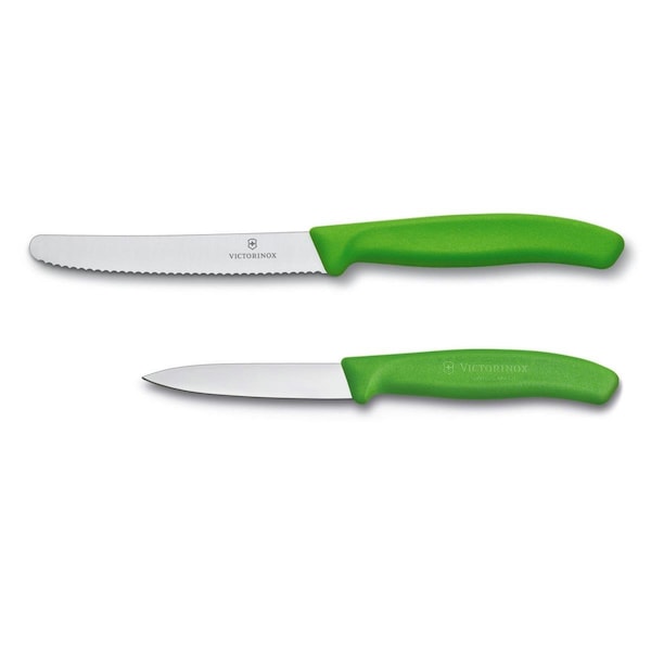 Victorinox Swiss Army Utility  Paring Pillow Knife with Green Handle - 246926