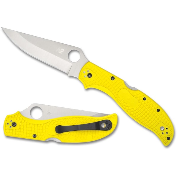 Spyderco 2024 Spyderco Reveal 14, Stretch 2 Xl Salt Yellow Lightweight, Serrated Edge - SPY-C258SYL