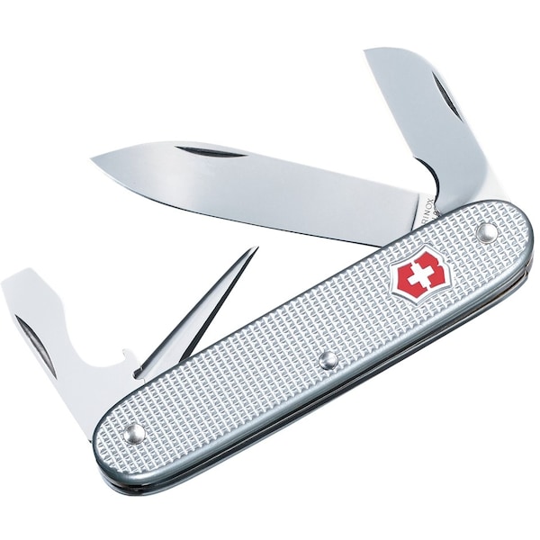 Swiss Army Brands 2024 Victorinox 53781 Electrician Silver Alox, Ribbed 93Mm - VIC-0.8120.26-033-X1