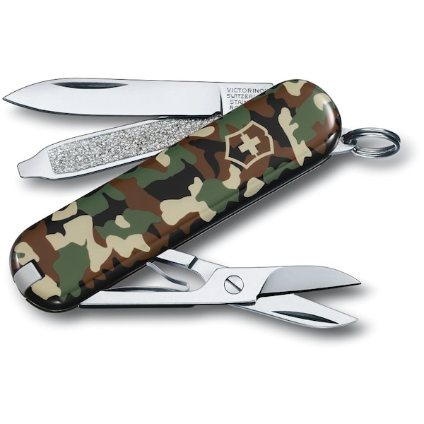 Swiss Army Brands 2024 Victorinox 0.6223.94 Classic Sd Camouflage 58Mm, Clam Pack - VIC-0.6223.94B1-X1
