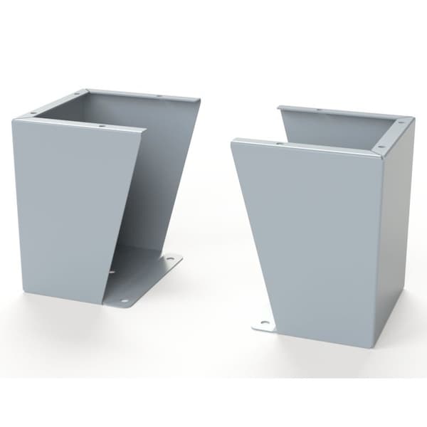 Saginaw Control & Engineering Floor Stand Kit, 12 in. H x 10 in. W x 9.12 in. L, Carbon Steel, 1 PR - SCE-FK1210LG