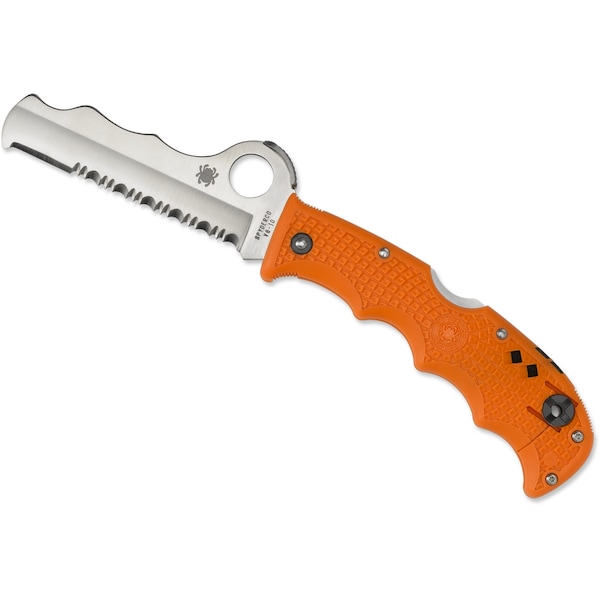 Spyderco 2024 Spyderco Assist Lightweight Orange Carbide Tip Combo - SPY-C79PSOR