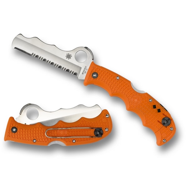 Spyderco 2024 Spyderco Assist Lightweight Orange Carbide Tip Combo - SPY-C79PSOR