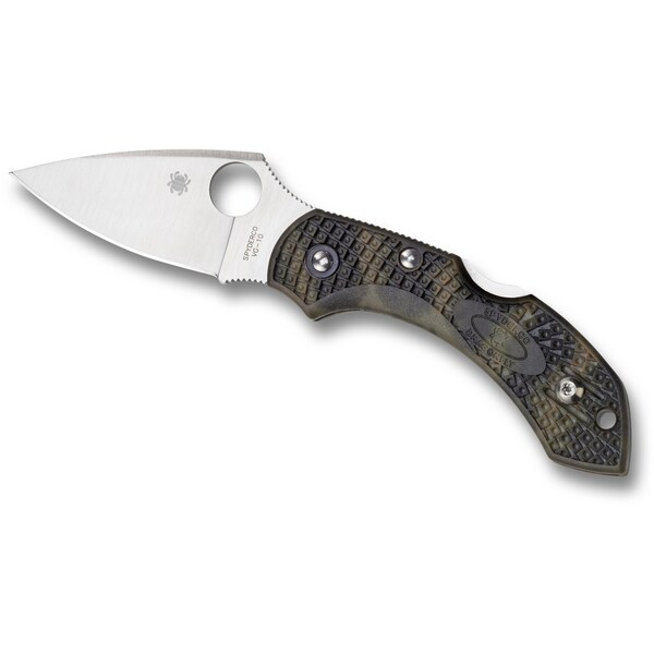Spyderco 2024 Spyderco Dragonfly 2 Lightweight Green Zome Plain - SPY-C28ZFPGR2