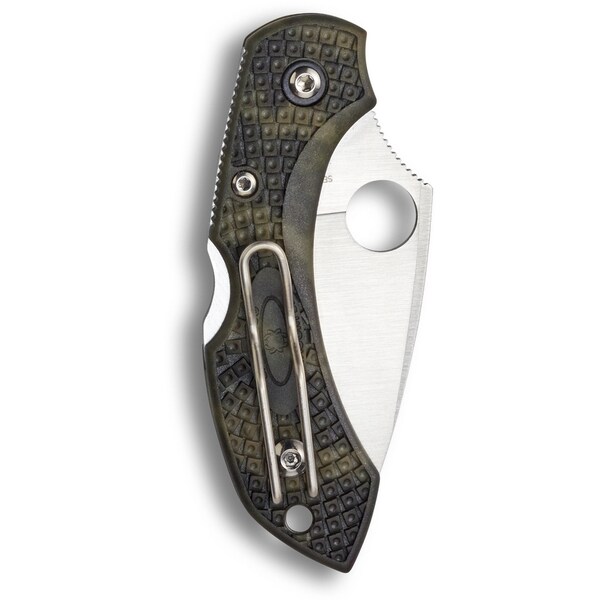 Spyderco 2024 Spyderco Dragonfly 2 Lightweight Green Zome Plain - SPY-C28ZFPGR2