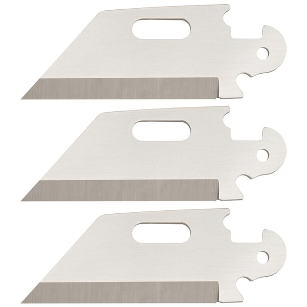 Gsm 2023 Cold Steel Click N Cut 3 Pack Of Utility Plain Edge Blades Fixedadjustable 420J2 Steel - CLD-40AP3B
