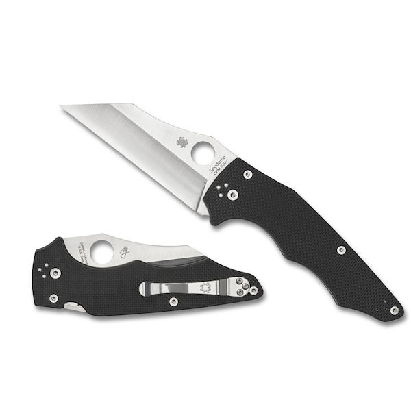 Spyderco 2024 Spyderco, Reveal V5, Yojumbo, Coarse Black G-10 Handles - SPY-C253GP