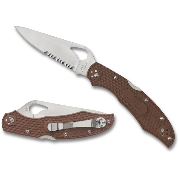 Spyderco 2023 Spyderco Cara Cara 2 Lightweight Brown Combo - SPY-BY03PSBN2
