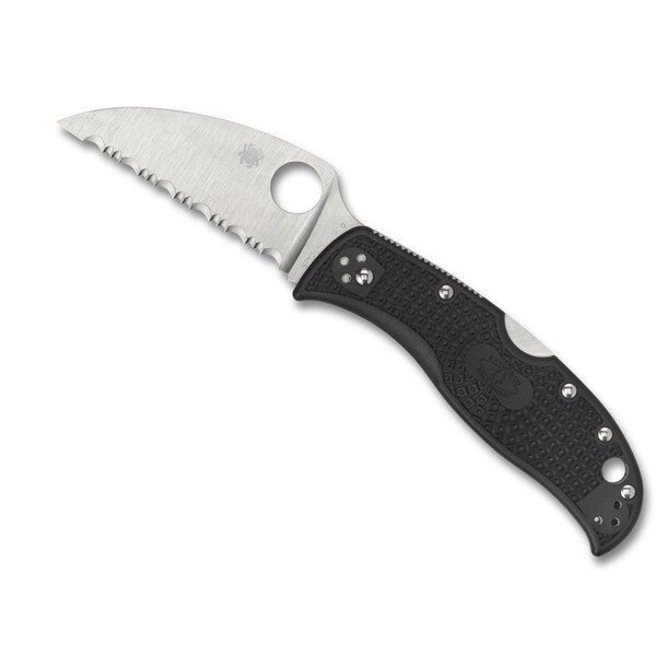 Spyderco 2023 Spyderco, Reveal V5, Rockjumper, Serrated Blade, Black Frn Handles - SPY-C254SBK