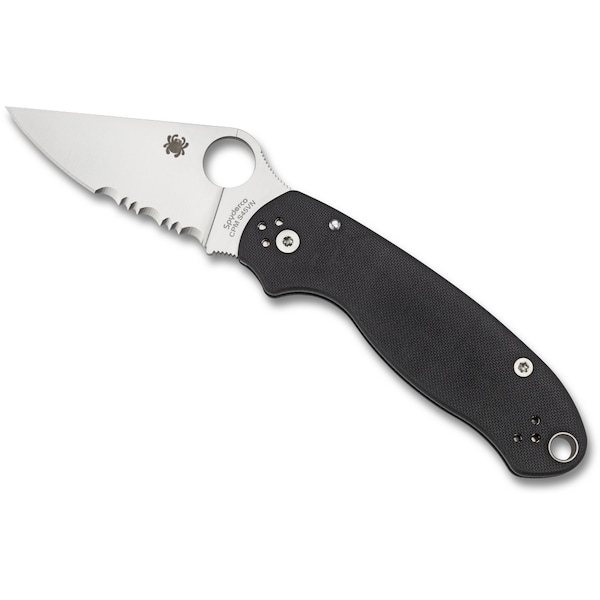 Spyderco 2024 Spyderco Para 3 G-10 Black Combo - SPY-C223GPS