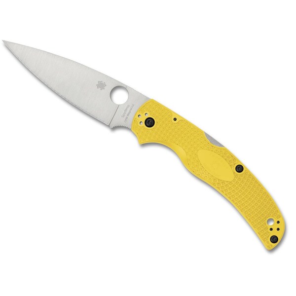 Spyderco 2024 Spyderco Reveal 14, Native Chief Salt Yellow Lightweight Cpm Magnacut, Serrated Edge - SPY-C244SYL