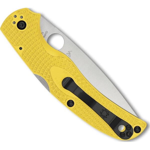 Spyderco 2024 Spyderco Reveal 14, Native Chief Salt Yellow Lightweight Cpm Magnacut, Serrated Edge - SPY-C244SYL