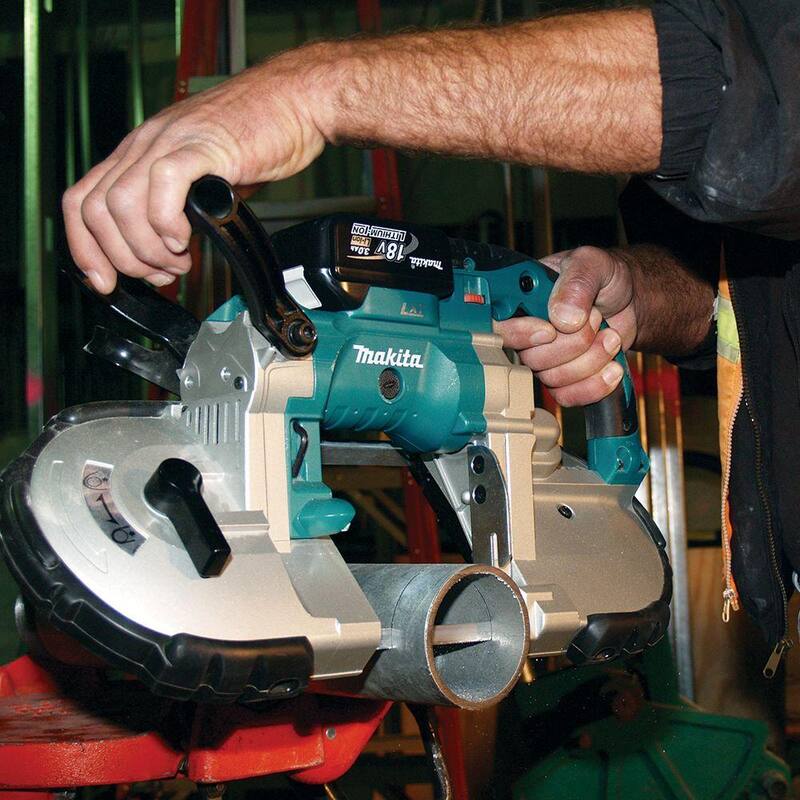 Sierra de cinta portátil Makita 18V LXT de iones de litio inalámbrica (sólo herramienta) - XBP02Z